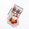 thumbnail image 3 of Christmas Socks In Apron Christmas Stocking Knitted Christmas Decorations Stocking Red White With A Pockets Letter Stockings For Family, 3 of 6