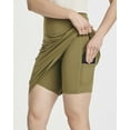thumbnail image 3 of 3 Pack: Women's 20" Golf Skirts Knee Length Skorts Athletic Modest Long Active Casual Pockets UPF (Available In Plus), 3 of 7