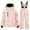 Pinky, variant on Kids Winter Jacket and Snow Pants New Children's Winter Thick Waterproof Windproof and Warm Hooded Long Sleeved Top   Suspender Ski Pants Two-Piece Set for Kids Style B-11 Green 13-14 Years