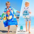 thumbnail image 4 of Toalla Ythuil Dragon con capucha para niños, 64 x 76 cm, con mochila, 4 of 8