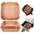 thumbnail image 1 of 200PCS Square Air Fryer Liners Disposable Paper Liner, Non-Stick Disposable Air Fryer Parchment Paper Liners, Square Parchment Paper for Air Fryer Oil-Proof, Water-Proof, Food Grade Parchment, 1 of 7