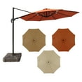 thumbnail image 5 of Island Umbrella Freeport 11-ft Octagonal Cantilever Patio Umbrella in Terra Cotta Sunbrella® Fabric, 5 of 5