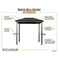 thumbnail image 2 of Sojag Dakota 6 x 8 x 6 ft Dark Brown Gazebo, 2 of 7
