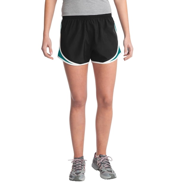 Sport-Tek Ladies Cadence Short XS Negro/Azul tropical/Blanco deporte-tek LST304