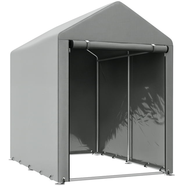 Outsunny Abri de Rangement Extérieur 4 x 6 Pi pour Motocyclette Vélo Outil de Jardin