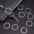 thumbnail image 3 of Flat Key Rings 1 Inch, Metal Keychain Rings Split Keyrings Flat Ring for Home Car Office Keys Attachment, 3 of 8