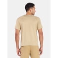 thumbnail image 3 of Athletic Works Men's and Big & Tall Men's Soft ButterCore Tee with Short Sleeves, Sizes S-5XL, 3 of 5