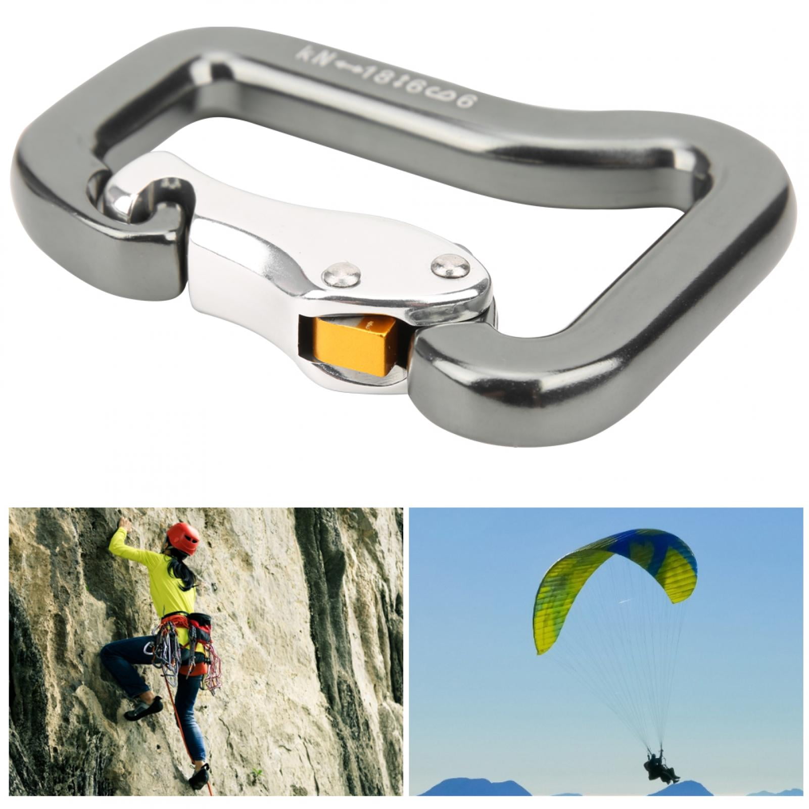 Red Aluminum Alloy Carabiners for Paragliding and Powered Paragliding 