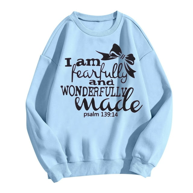 VBARHMQRT Chandail en Molleton de Maternité pour Femmes Imprimé Alphabet Papillon Col Rond Sans Capuche / Chandail Léger pour Automne et Hiver