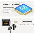 thumbnail image 5 of Awei Wireless Bluetooth Headphone ANC TWS Earphones LED Touchscreen Visible Active Noise Cancellation Earphone Sport Earbuds, 5 of 7