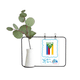 thumbnail image 1 of en comoras, país de amor jarrones colgantes de vidrio transparente decoración botella, 1 of 4