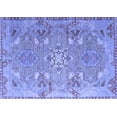 thumbnail image 1 of Ahgly Company Indoor Rectangle Persian Blue Traditional Area Rugs, 8' x 12', 1 of 4