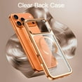 thumbnail image 3 of JETech Magnetic Case for iPhone 17 Pro Max 6.9-Inch, Compatible with MagSafe, Soft Electroplated TPU Frame with Hard Clear PC Back, Shockproof Phone Cover (Orange), 3 of 5
