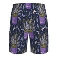 thumbnail image 6 of Naloa Lavender Flowers Men's Beach Shorts, Surfing shorts, Swim trunks, Quick Dry Swim Trunks for Surfing Beach Fun - Medium, 6 of 9