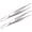 5 Inch, variant on 5 Inch Stainless Steel Tweezers with Straight Serrated Tip Multipurpose Forceps for Craft Repairing 2 Pack