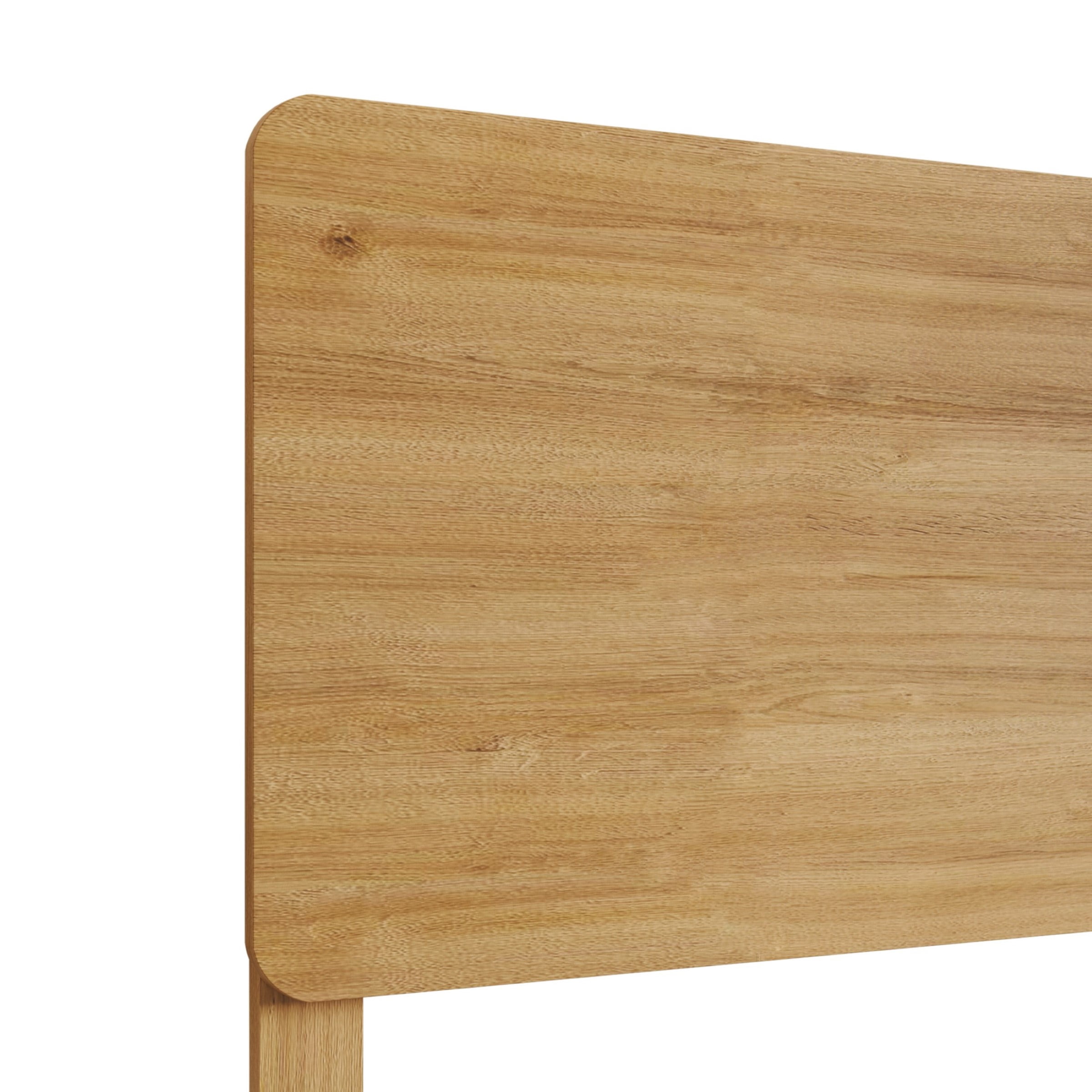 Home Design Keokuk Twin Headboard with Minimalist Design & Easy Installation, Light Oak, Easy Assembly