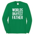 thumbnail image 2 of Wild Bobby,Worlds Okayest Father Gift for Father Dad Husband, Father's Day, Men Long Sleeve Shirt, Kelly, Large, 2 of 3