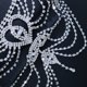thumbnail image 4 of Cadena de cabeza de cristal TUNC sombrero plateado tiara fiesta, 4 of 4