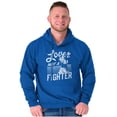 thumbnail image 5 of Popeye the Sailor Loves Not a Fighter Hoodie Sweatshirt Women Brisco Brands X, 5 of 6