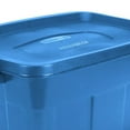 thumbnail image 4 of Rubbermaid Roughneck Tote 14 Gal Storage Container, Heritage Blue (6 Pack), 4 of 5