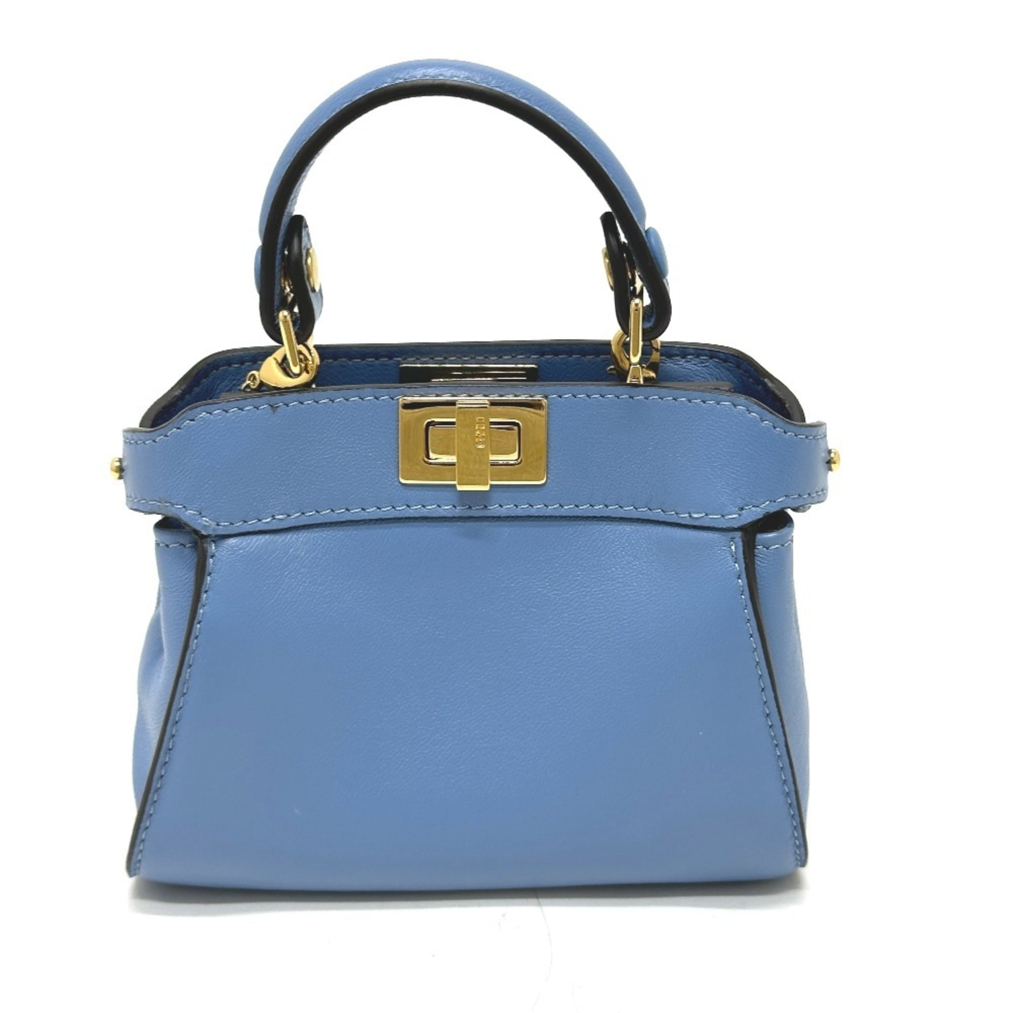 FENDI| (Nano Peekaboo (7AS294 ABVE F19P8)) Pre-Owned FENDI 7AS294 Nano Peekaboo 2WAY Pochette Bag