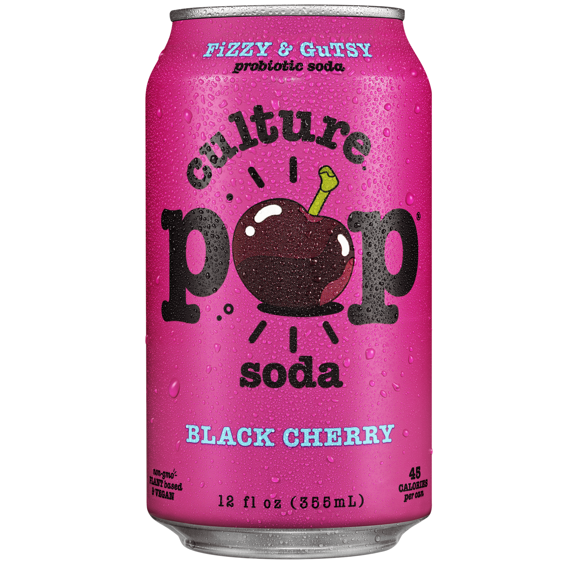 Culture Pop Soda Sparkling Probiotic Drink, Ginger Lemon, 12