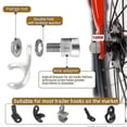 thumbnail image 4 of Universal Bicycle Trailer Axle Adapter Heavy Duty Stainless Steel Coupler with Anti-Lock Design for, 4 of 5