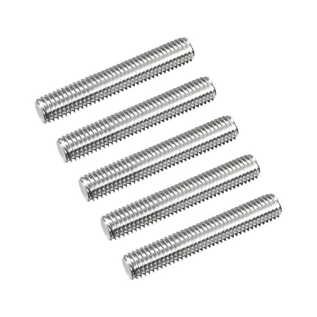 Varilla totalmente roscada Unique Bargains M8 x 45mm 1,25mm acero inoxidable Paquete de 15