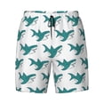 thumbnail image 4 of Lsque Mens Swim Trunks Cartoon Shark Pattern - Bathing Suit Compression Liner - Beach Swim Shorts Swimwear - (S-3XL) - Stretch Quick Dry -Small, 4 of 9