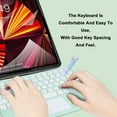 thumbnail image 6 of Portable Wireless Bluetooth Keyboard with Touchpad, Ultra-Thin Rechargeable Bluetooth Keyboard Mini with trackpad Round Key for iPad pro/iPad/iOS/Android (Green), 6 of 8
