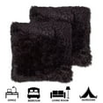 thumbnail image 2 of Sweet Home Collection Decorative Soft Plush Long Faux Fur Throw Pillows, 18"x18", 2-Pack, 2 of 3