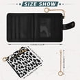 thumbnail image 3 of Small Wallet For Women Bifold Leather Pocket Coin Credit Card Holder With RFID Blocking White Black Leopard Print Pattern, 3 of 6