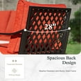 thumbnail image 5 of Sophia & William 7 Seat Patio Conversation Set,Outdoor Furniture Set with Rocking Chairs & Loveseat, Red, 5 of 10