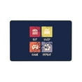 thumbnail image 4 of Tapis de Jeu Eat Sleep Repeat Color Block, Tapis de Porte Antidérapant Lavable en Machine, 36 Pouces x 24 Pouces, 4 of 6