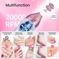 thumbnail image 5 of 36 kits profesionales de manicura y pedicura, juegos de Lima de uñas eléctricas con 11 taladros de uñas, perforadoras de uñas eléctricas sin cuerda, trituradoras de uñas de uñas gruesas, 5 of 5