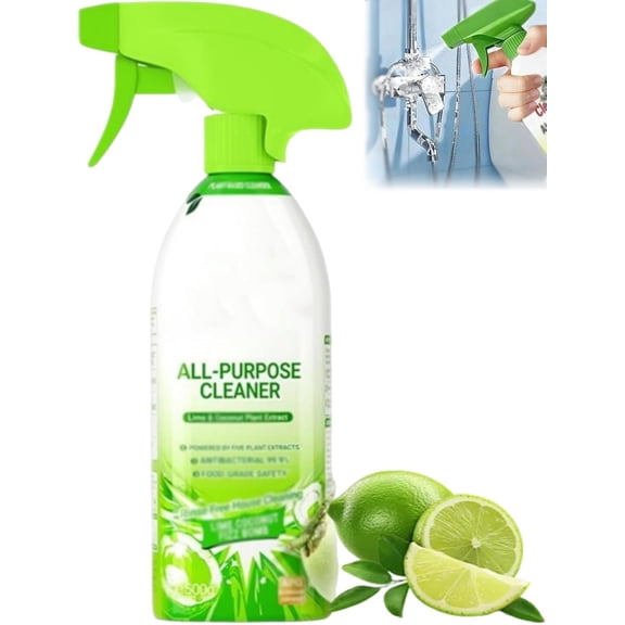 Cleanways All Purpose Cleaner, Cleanways Multi Surface Cleaner Spray 500g Lime Coconut, For Kitchen, Bathroom, Quick-Easy Stain Removal, No Rinsing Required, Fresh Fragrance  (1PC)