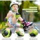 thumbnail image 3 of Kids Knee Guard Set, 6 In 1 Kit Protective Gear Knee Guard Elbow Guard Strap Adjustable Wrist Guard Child Protection Roller Skate Bike Safety, 3 of 5
