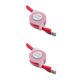 thumbnail image 1 of sweethay Divertidas luces LED, línea de carga de teléfono, Cable de datos retráctil, Cable luminoso Micro USB, reemplazo para Cable de de rojo 1m 2Conjunto, 1 of 6