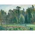 thumbnail image 2 of Pissarro, Camille 24x19 Gold Ornate Wood Framed with Double Matting Museum Art Print Titled - The Cabbage Field, Pontoise, 2 of 4