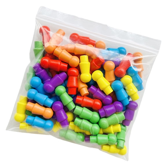 60Pcs Colorful Replacement Checkers Pegs Strategy Board Game Chess Pieces for Board Game and Other Game Enduring