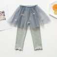 thumbnail image 2 of CHEEREAM Toddler Little Girls Footless Leggings Lace Ruffle Tutu Skirt Pantskirt 1-10Years, 2 of 4