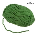 thumbnail image 3 of Uxcell 3Skeins Chenille Yarn Blanket Yarn 3x100g/10.5oz Polyester Soft Knitting Moss Green, 3 of 6