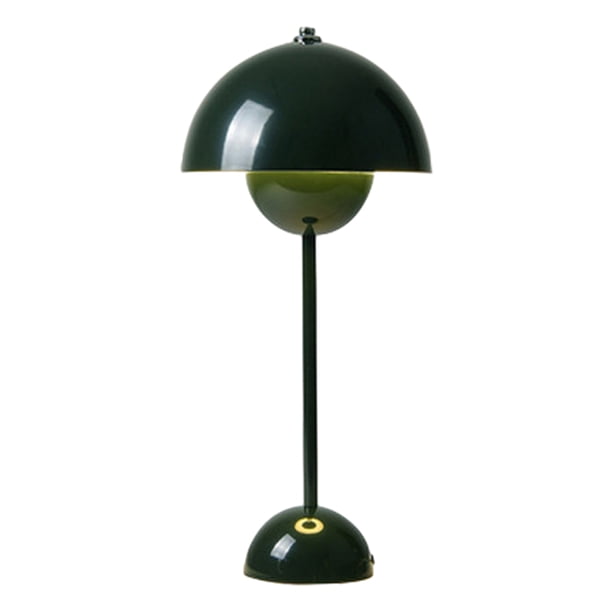 Lámpara decorativa para dormitorio, luz nocturna táctil USB, retro, para habitación, cafetería (verde oscuro)