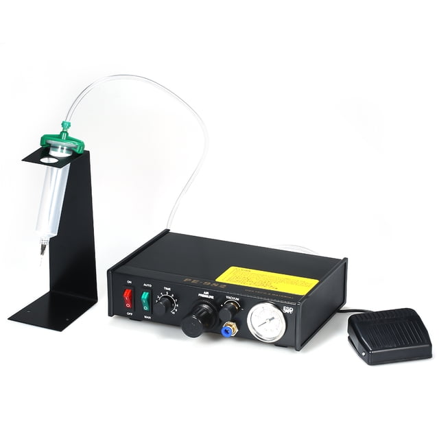 Zootealy Semi-Automatic Digital Glue Dispenser Machine with LED Screen and Precise Control, 110V US Plug, Suitable for Metal Material, DC24V Internal Voltage
