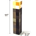 thumbnail image 3 of Brownstone Pixels Antorcha para montaje en pared o de mano USB recargable 11 pulgadas LED Antorcha de pared Dormitorio Sala de estar Sala de juegos Decoración perfecta para jugadores Cosplay Disfraz JAMW Sencillez, 3 of 5