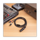 thumbnail image 4 of Cable divisor XLR hembra de 3 pines a macho doble en Y, cable de audio para mezclador y amplificador, cable de interconexión de audio estéreo, 2 metros, 4 of 7