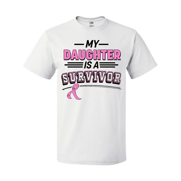 Inktastic My Daughter is a Survivor Breast Cancer Awareness T-Shirt