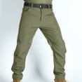 thumbnail image 2 of Blekii Pantalon Cargo pour Homme Résistant à l'Eau, Pantalon de Travail Tactique en Ripstop pour la Randonnée, Pantalon d'Extérieur Léger avec Multiples Poches, Doublé en Molleton pour la Chaleur, Pantalon Décontracté Durable, 2 of 8