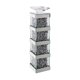 thumbnail image 1 of Portavelas de vidrio Benzara Inc con Cristales Artificiales y Espejo Plateado, 1 of 2