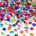 thumbnail image 1 of 600pcs Large Acrylic Rhinestones Assortment - Vibrant Flat Back Craft Gems in Various Shapes and Sizes (6-13mm) for DIY Card Making, Crafts Decorations, and Embellishments - Unscented and Easy to Use, 1 of 8